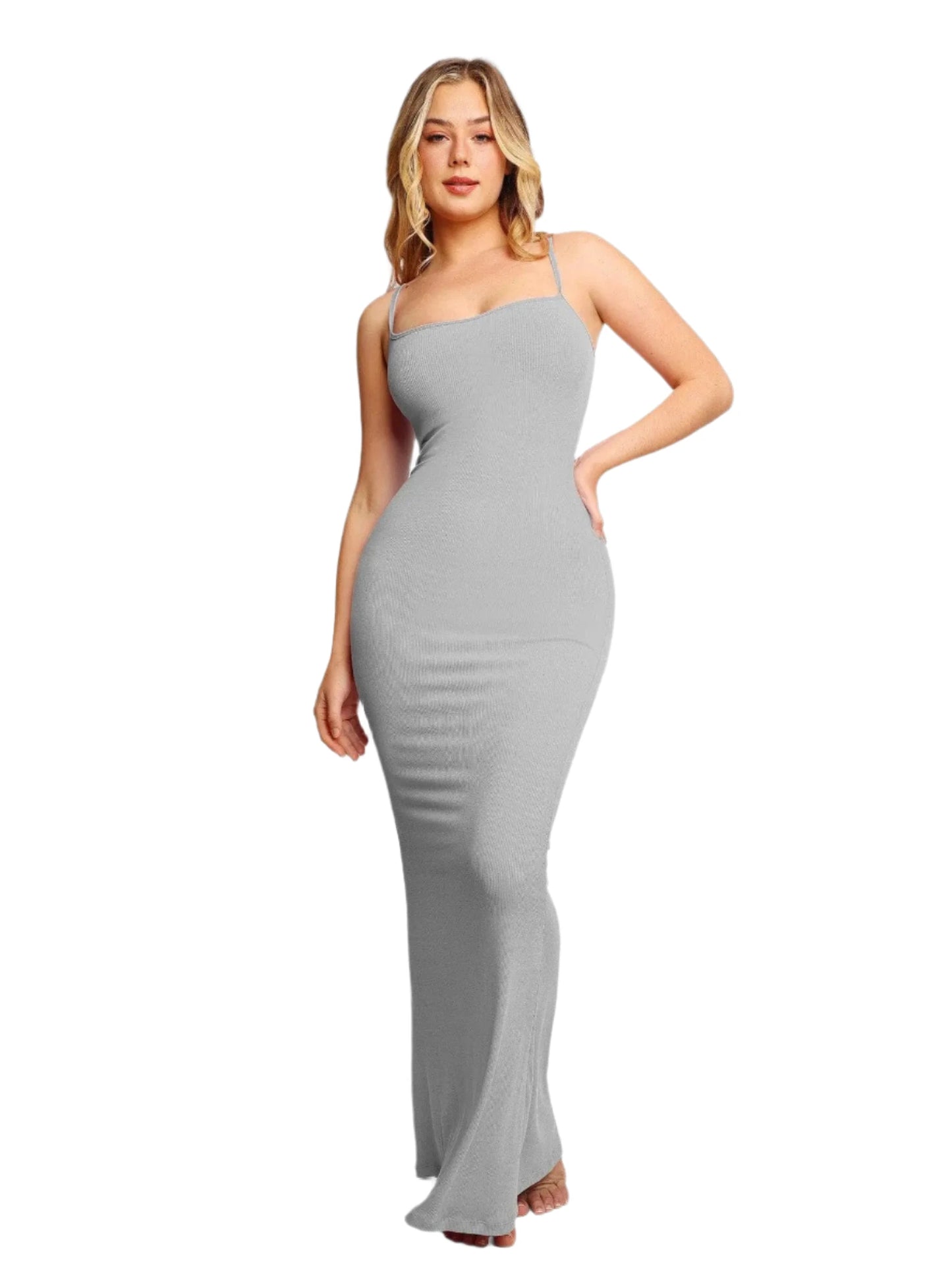 SNATCHED ME UP Maxi Built-In Shapewear Lounge Dress