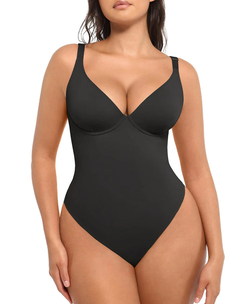 Colombian Shapewear Bodysuit for Women Tummy Control Bodysuit Thong Black Body Suits